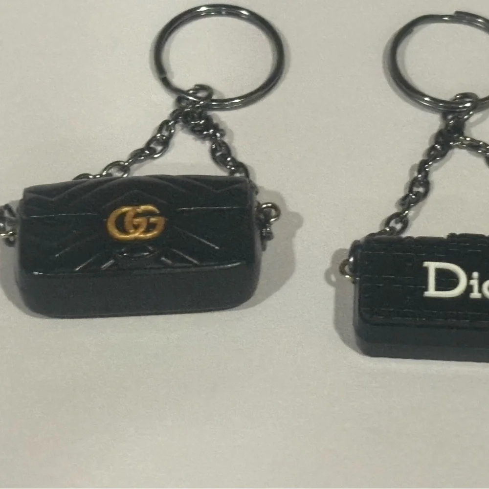 Dior, Chanel, and Gucci fashion key chains bundle - Picture 3 of 6